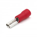 Female Terminal, FDD1-110(8), RED, 2.8 x 0.8mm, Double Crimp, Vinyl Insulated