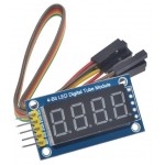 4-битный цифровой светодиодный индикаторный модуль с четырьмя последовательными линиями для драйвера 595