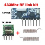 RX480E 433МГц Обучающий 4-каналный беспроводной модуль код декодирования 1527