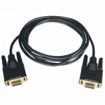 Модемный кабель RS232 DB9 мама-мама черный, 3м