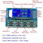 Генератор ШИМ 3 канала 1Гц-150Гц