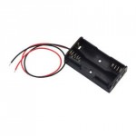 Battery Holder Case box for 2 18650 17650 Li-ion battery w 6 Wire Lead