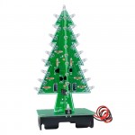 3D Christmas Tree DIY Kits 7 Colors Light Flash LED Circuit Christmas Trees Red/Green/Yellow LED Flash Circuit Electronic Suit