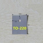 TO-220 изоляционная прокладка транзистора лист силиконовый изолятор 19 мм x 12,9 мм x 0,3 мм