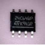 24C64WP 24LC64WP 24LC64I SO-8 64K I2C Serial EEPROM