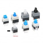 Self-Locking Square Push Button Switch 6 Pin 5.8x5.8mm