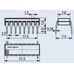 К561ИЕ10, два 4-х разряцных двоичных счетчика [2103Ю.16-Д] (=CD4520АN)