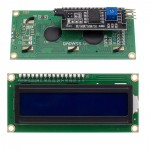 I2C 1602 LCD display blue green